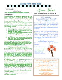 Newsletter - Fort Lauderdale Garden Club