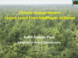 Climate Change Impact: Lesson Learn From