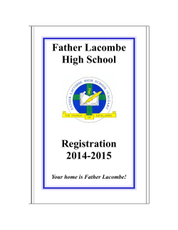 Registration Booklet 2014-201 - Calgary Catholic School District