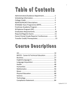 C-PP High School Course Selection Book