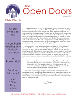 2015 January Open Doors2 - Christ Church Little Rock