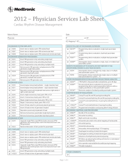 2012 – Physician Services Lab Sheet