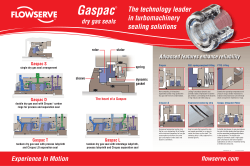 Gaspac ® Dry Gas Seals Poster