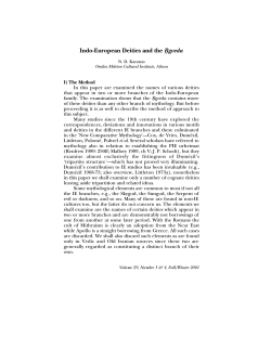 Indo-European Deities and the ‰gveda
