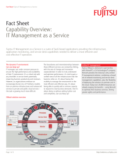 Capability Overview: IT Management as a Service