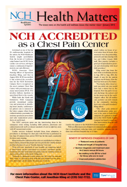as a Chest Pain Center - NCH Healthcare System