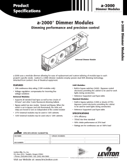a-2000® Dimmer Module