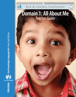 Domain 1: All About Me