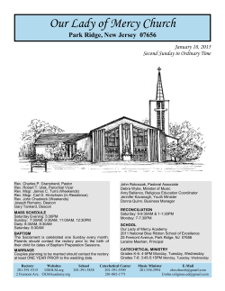 Current Bulletin - Our Lady of Mercy Church