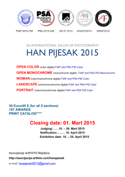 entry rules - han pijesak 2015