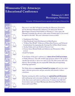 Minnesota City Attorneys Educational Conference