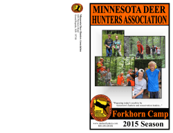 2015 Season - Minnesota Deer Hunters Association