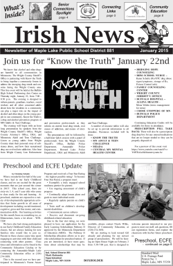 District Newsletter - Maple Lake Public School