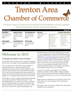 January 2015 - Trenton Chamber of Commerce