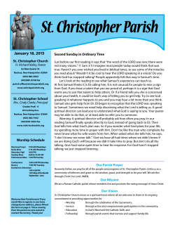JAN 18 - Saint Christopher Parish
