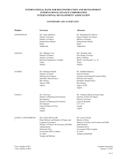 INTERNATIONAL BANK FOR RECONSTRUCTION