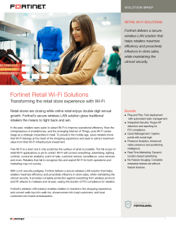 Fortinet Retail Wi