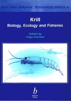 Page 2 Page 3 Krill Biology, Ecology and Fisheries Edited by Inigo