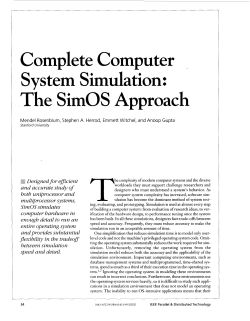 Complete computer system simulation: the SimOS approach