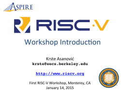 Slides - RISC-V