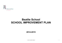 Beatlie School Improvement Plan
