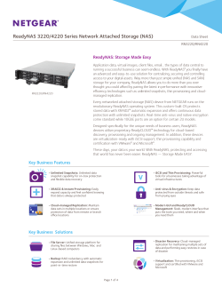 ReadyNAS 3220/4220 Series Network Attached Storage