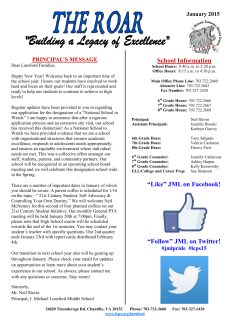 January 2015 - Loudoun County Public Schools