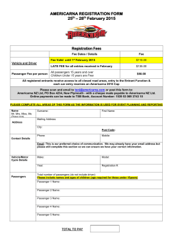 americarna vehicle and driver/rider registration form