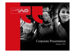Corporate Presentation - Norbert Dentressangle