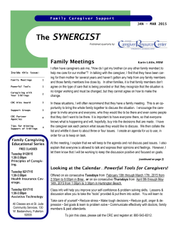 The Synergist vol 4 issue 1 0115-0315