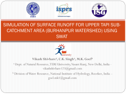 burhanpur watershed - National Remote Sensing Centre
