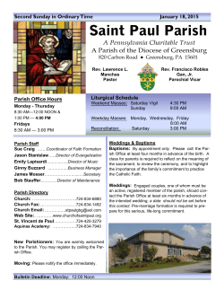 +Bulletin - the Church of St. Paul