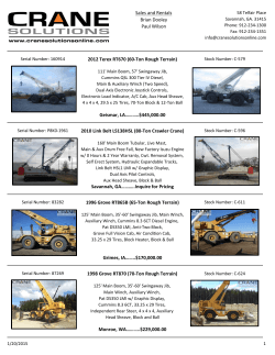 Flyer - Crane Solutions