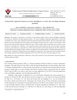 A hierarchic approach based on swarm