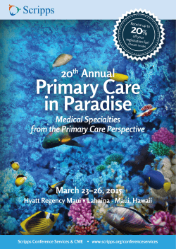 Primary Care in Paradise 2015