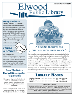 Library Hours 5 - Elwood Public Library