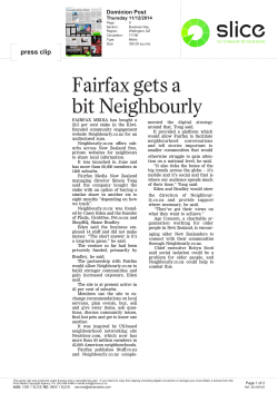 Fairfax gets a bit Neighbourly