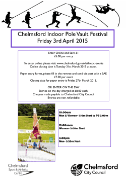 Chelmsford Pole Vault Festival 2015