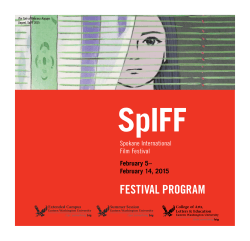 the SpIFF 2014 Festival Program