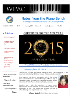 2015 First Quarter Newsletter