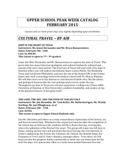 upper school peak week catalog february 2015 cultural travel – by air