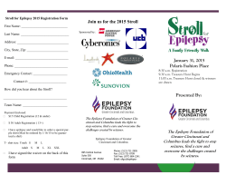 2015 stroll brochure pdf - Epilepsy Foundation of Greater Cincinnati
