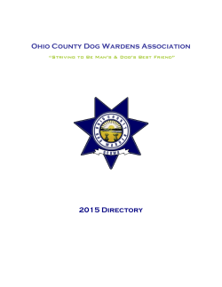 OCDWA Ohio County Dog Wardens Association
