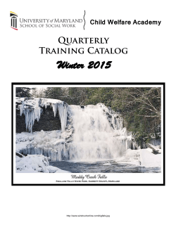 Quarterly Training Catalog