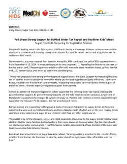 Poll Shows Strong Support for Bottled Water Tax