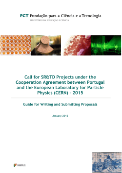 Call for SR&TD Projects under the Cooperation Agreement
