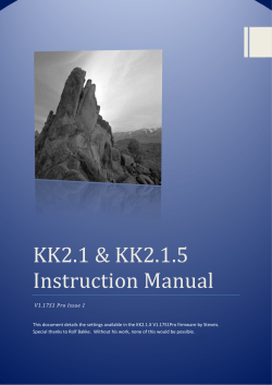 KK2.1 & KK2.1.5 Instruction Manual - ABC-rc