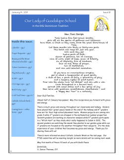 OLG News 2015-01-14 - Our Lady of Guadalupe School
