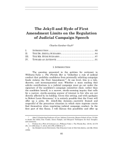 The Jekyll and Hyde of First Amendment Limits on the Regulation of