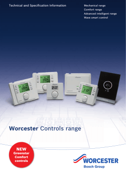 Tech and spec for heating controls